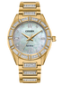 Citizen Ladies Eco-Drive Crystal Gold-Tone Bracelet Watch