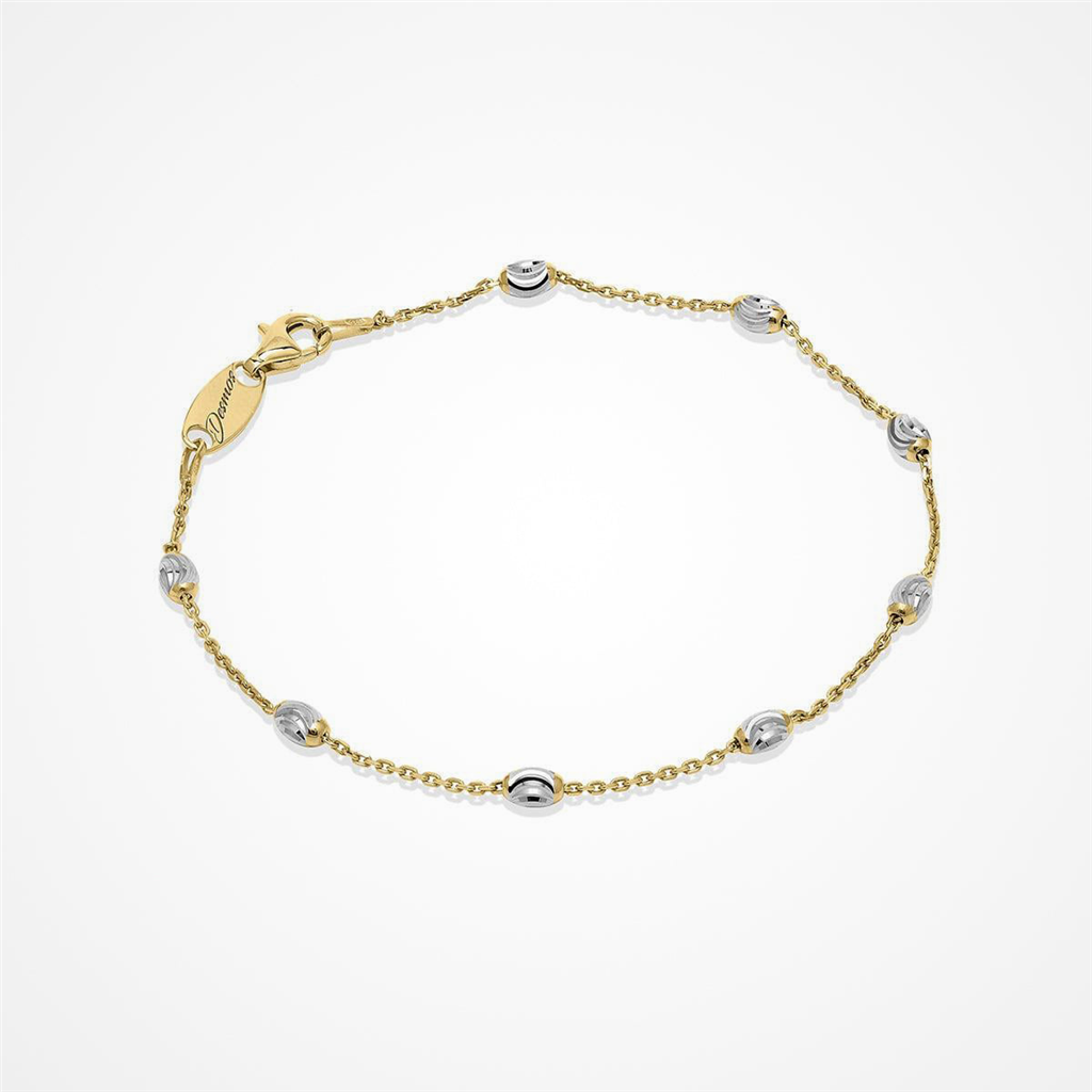Desmos Two Tone Station Moon Bracelet 7.25"