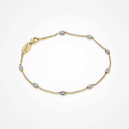 Desmos Two Tone Station Moon Bracelet 7.25"