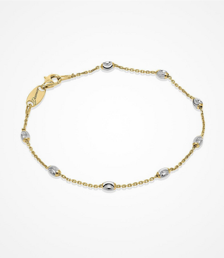 Desmos Two Tone Station Moon Bracelet 7.25"