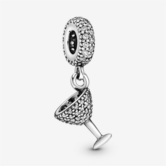 Pandora Moments Pavé Cocktail Glass Dangle Charm