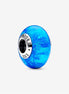 Pandora Moments Opalescent Ocean Deep Blue Murano Charm