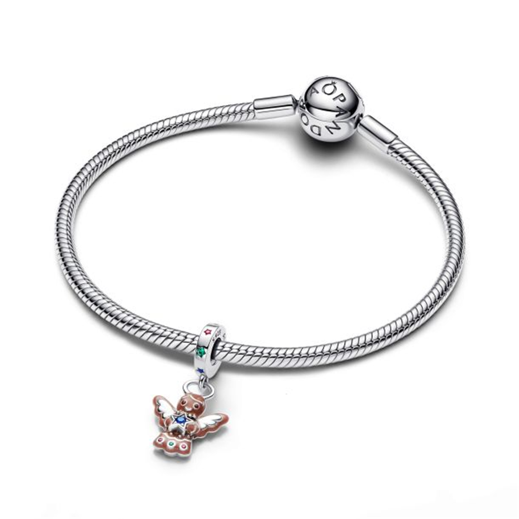 Pandora Gingerbread Angel Dangle Charm