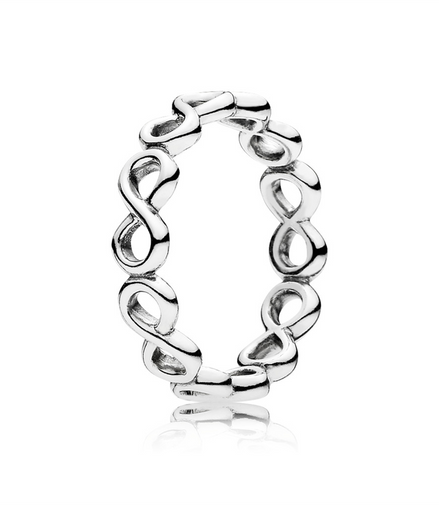 Pandora Moments Simple Infinity Band Ring Size 7