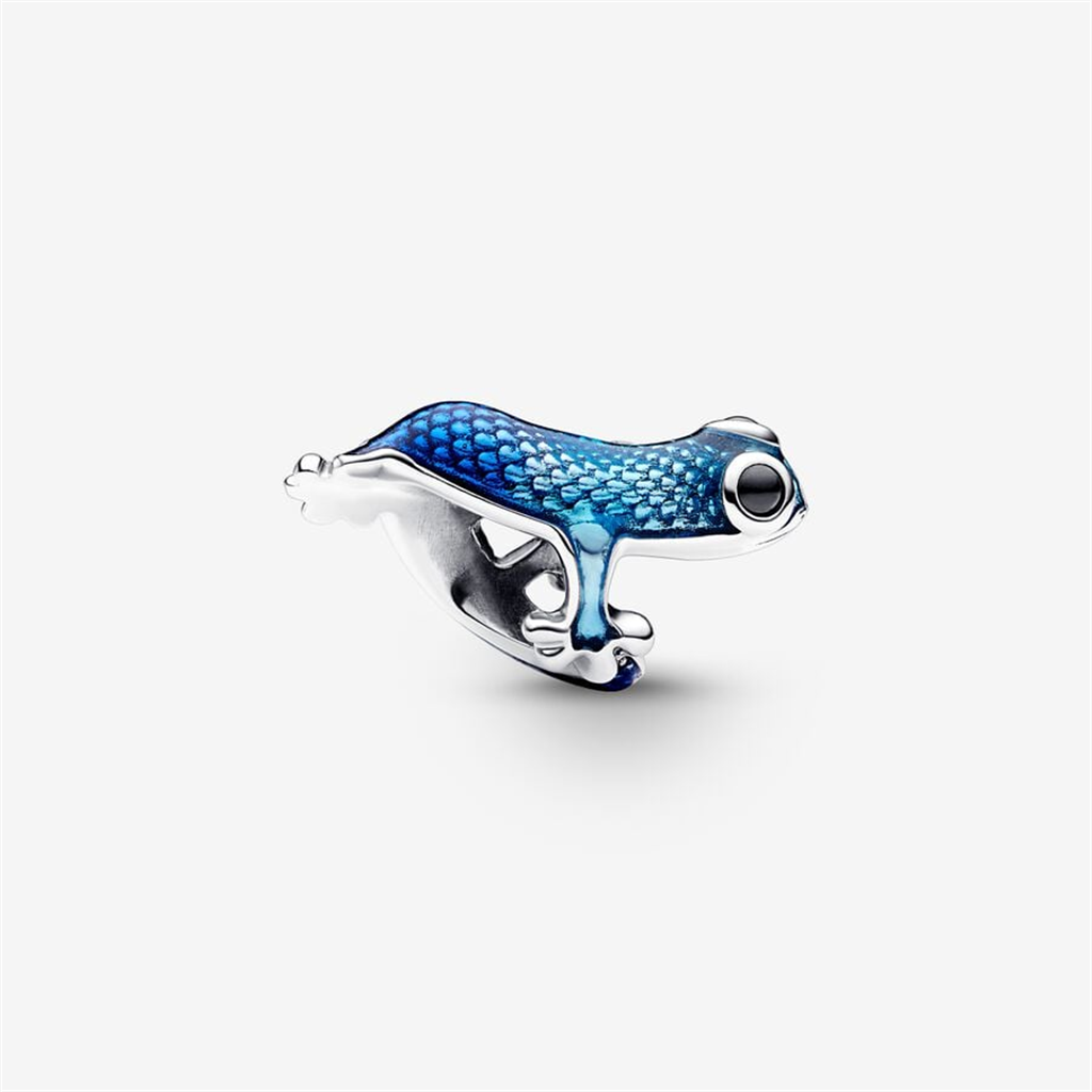 Pandora Moments Metallic Blue Gecko Charm