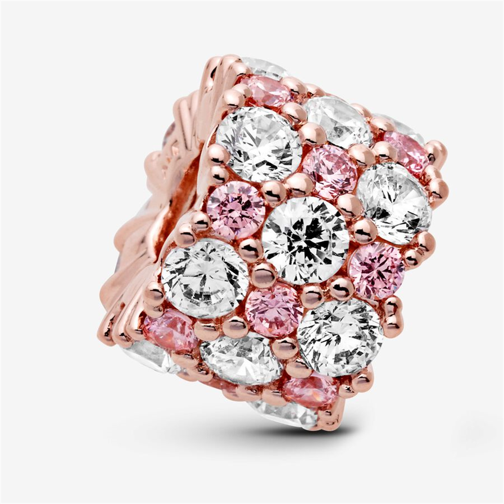 Pandora Timeless Pink And Clear Sparkle Charm