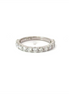 14K White Gold And 1.15 CT Diamond Wedding Band