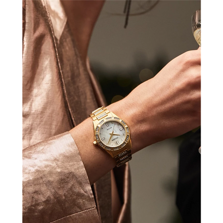 Citizen Ladies Eco-Drive Crystal Gold-Tone Bracelet Watch