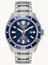 Citizen Men's Eco-Drive Promaster Diver Stainless Steel and Blue Dial Watch