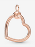 Pandora Moments Rose Heart Charm Pendant