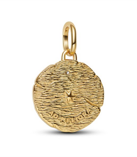 Pandora ME Crossing Arrows Gold-Plated Medallion Charm