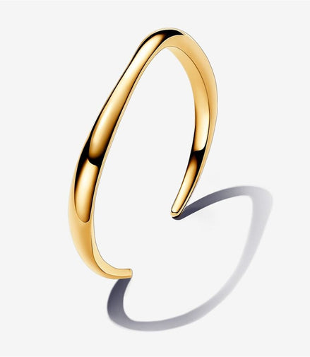 Pandora Essence Organically Shaped Open Bangle Size 2