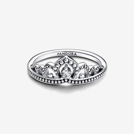 Pandora Timeless Regal Beaded Tiara Ring Size 6
