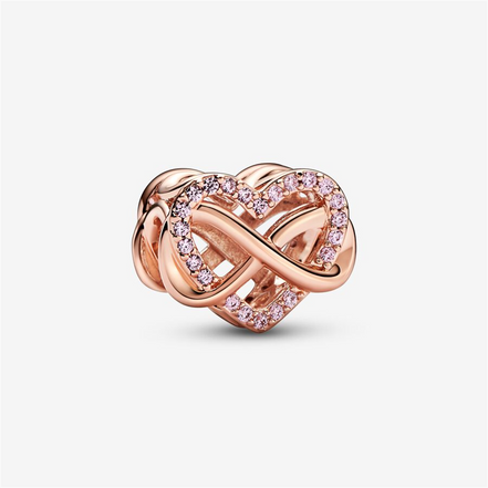 Pandora Moments Family Infinity Pink Heart Charm