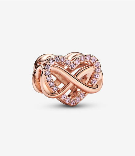 Pandora Moments Family Infinity Pink Heart Charm