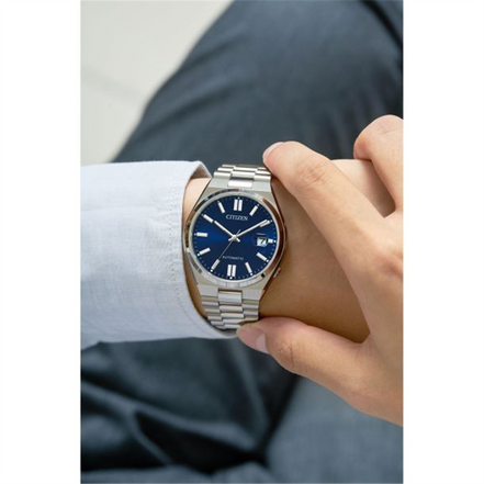 Citizen Tsuyosa Eco-Drive Dark-Blue Dial and Stainless Steel Bracelet Watch