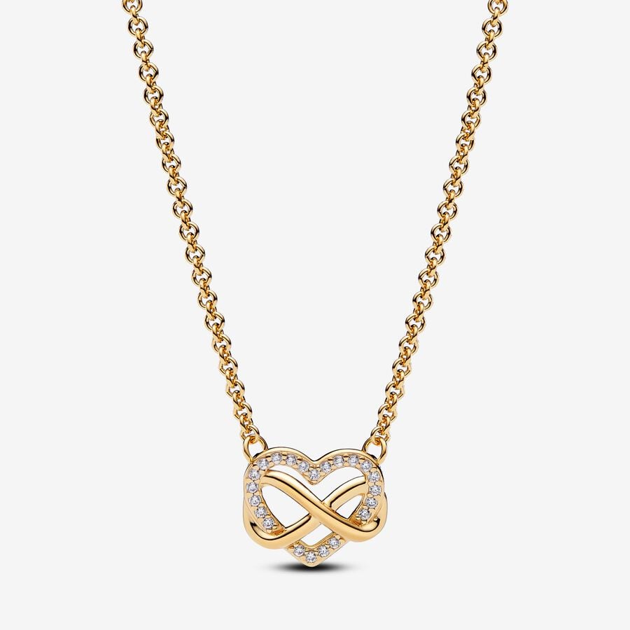 Pandora Timeless Sparkling Infinity Heart Jewelry Gift Set