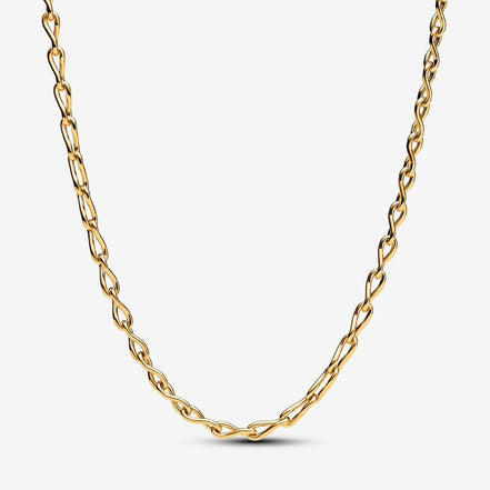 Pandora Moments 14K Gold-Plated Infinity Chain Necklace 50cm