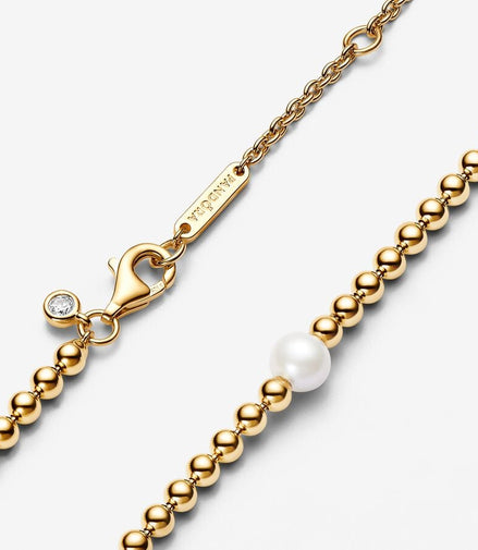 Pandora Timeless Treated Freshwater Cultured Pearl & Beads Collier Necklace