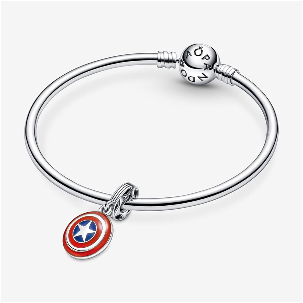 Pandora Marvel The Avengers Captain America Shield Dangle Charm