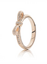 Pandora Rose Sparkling Bow Ring Size 9