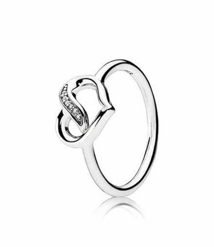 Pandora Moments Dreams Of Love Ring Size 7.5