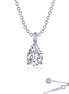 Lafonn 2 CTW Simulated Diamond Pear-Shaped Solitaire Necklace
