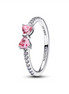 Pandora Timeless Sparkling Pink Bow Ring Size 7