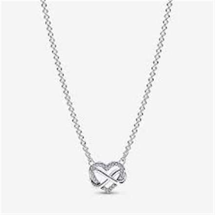 Pandora Moments Sparkling Infinity Heart Collier Necklace
