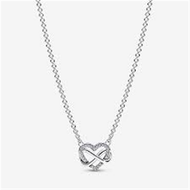 Pandora Moments Sparkling Infinity Heart Collier Necklace