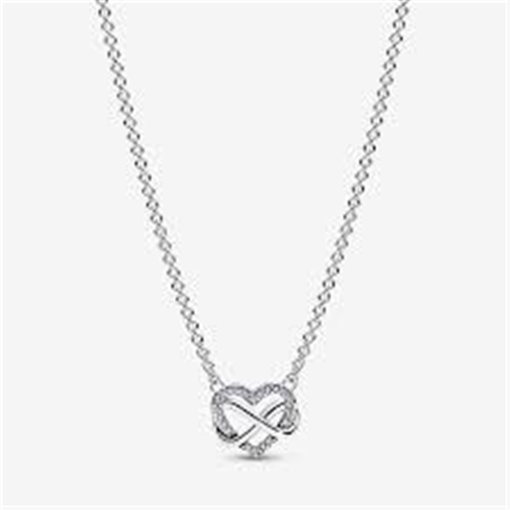 Pandora Moments Sparkling Infinity Heart Collier Necklace