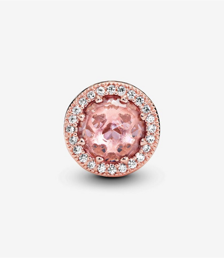 Pandora Moments Blush Pink Radiant Hearts Charm