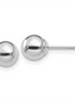 14K White Gold Polished Ball Post Earrings