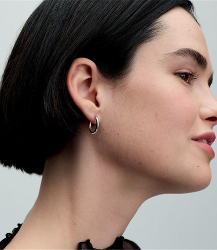 Pandora Moments 18 mm Charm Hoop Earrings