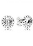 Pandora Signature Radiant Pandora Logo Stud Earrings