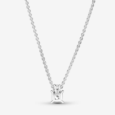 Pandora Timeless Sparkling Collier Round & Square Pendant Necklace