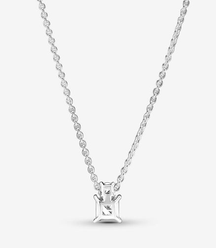 Pandora Timeless Sparkling Collier Round & Square Pendant Necklace