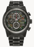 Citizen Eco-Drive Nighthawk Black Ion-Plated Bracelet Watch