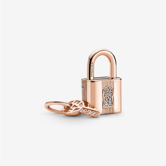 Pandora Moments Padlock & Key Dangle Charm