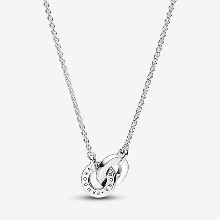 Pandora Signature Intertwined Pavé Pendant Necklace 45 cm