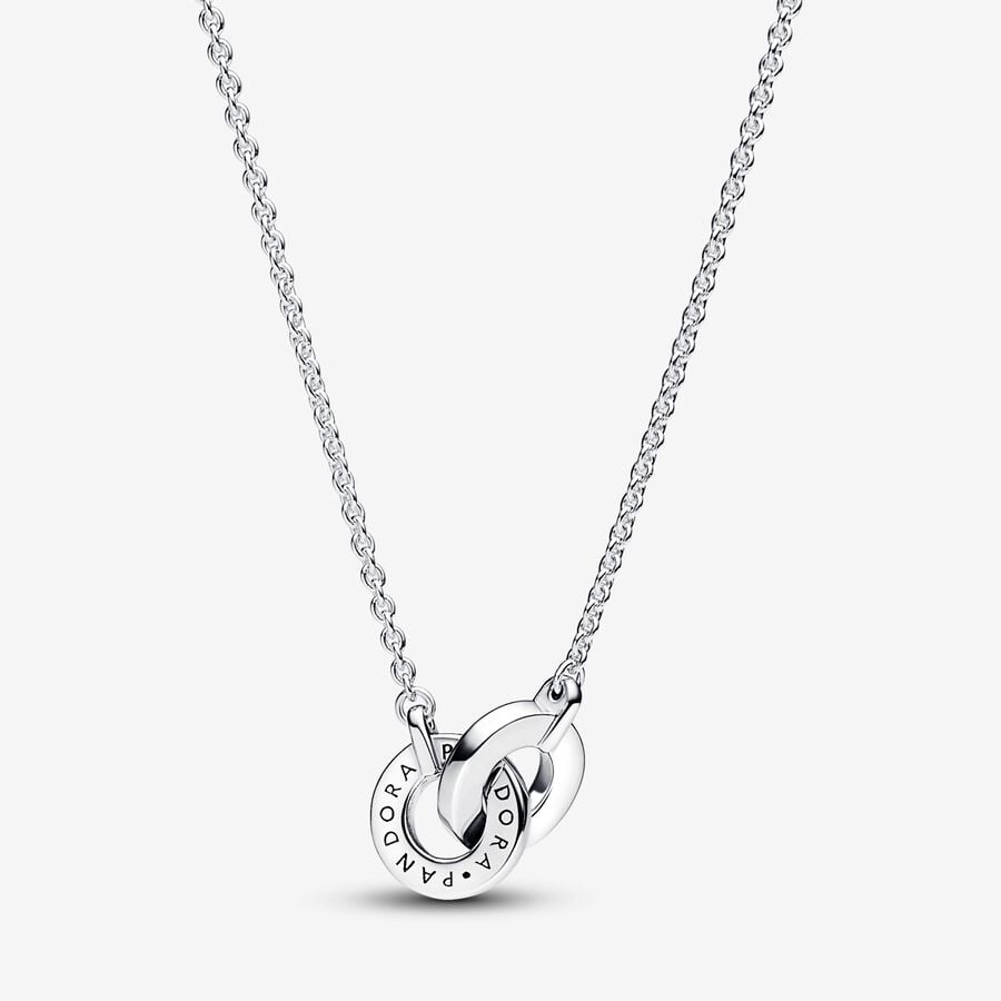 Pandora Signature Intertwined Pavé Pendant Necklace 45 cm
