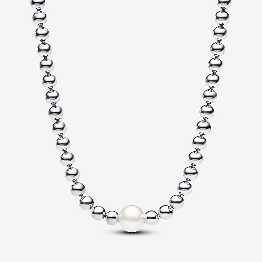 Pandora Timeless Treated Freshwater Cultured Pearl & Beads Collier Necklace