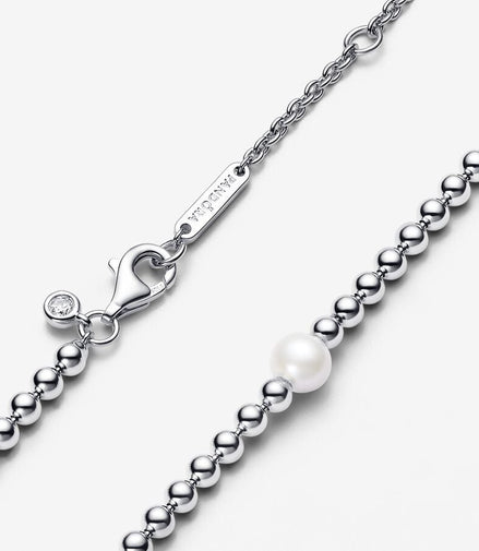 Pandora Timeless Treated Freshwater Cultured Pearl & Beads Collier Necklace