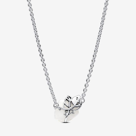 Pandora Moments White Rose in Bloom Collier Necklace 45 cm