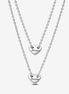Pandora Moments Forever & Always Splittable Heart Collier Necklaces