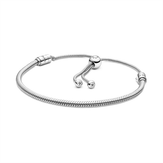 Pandora Moments Snake Chain Slider Bracelet Size 2