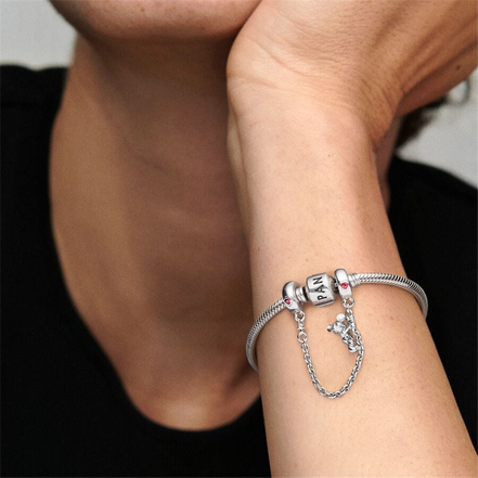 Pandora Disney Climbing Mickey Mouse Safety Chain Charm