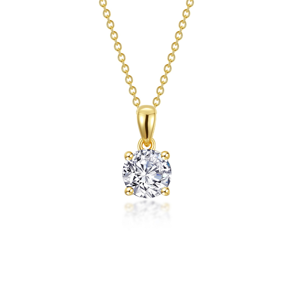 Lafonn 1.50 CTW Simulated DIamond Round Solitaire Necklace