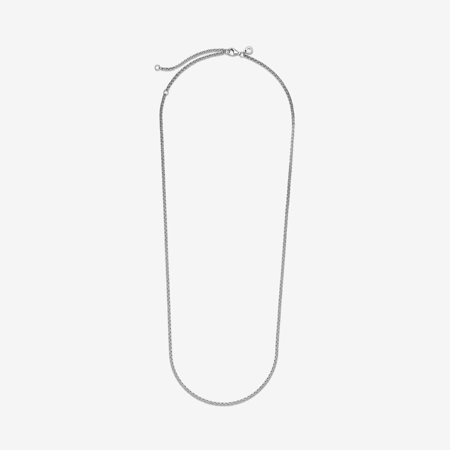 Pandora Moments Silver Rolo Chain Necklace 60 cm