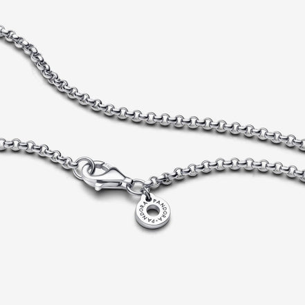 Pandora Moments Silver Rolo Chain Necklace 60 cm